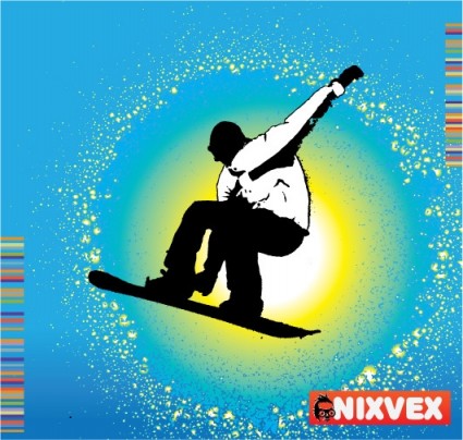 nixvex quot snowboarder quot ฟรีเวกเตอร์