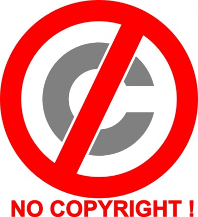 aucun clipart icône du droit d'auteur