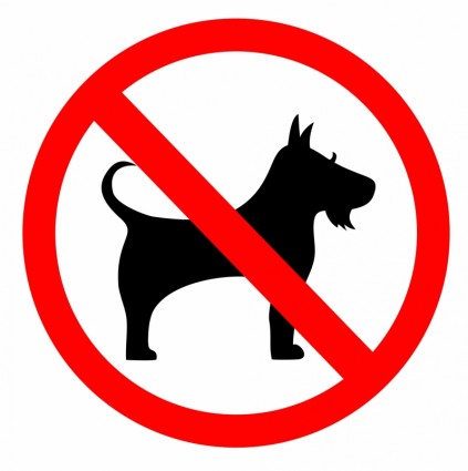 kein Hund-Zeichen