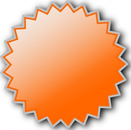 ClipArt distintivo starburst base di noonespillow
