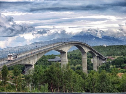 pont de saltsstraumen de Norvège