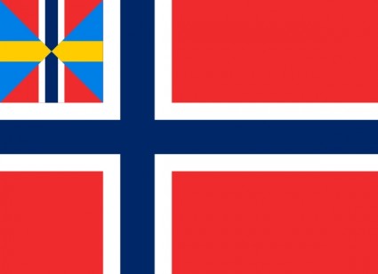 Bandera de Unión Noruega clip art