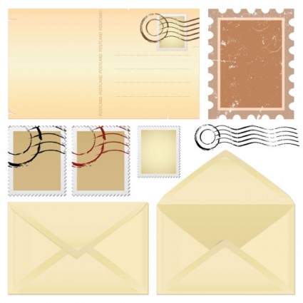 Nostalgia Envelopes And Paper Vector