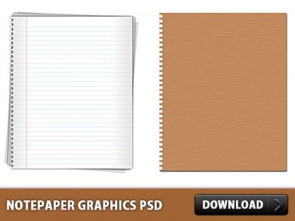 Notepaper Graphics Free Psd File