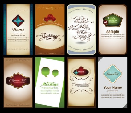 Notes Cards Vector