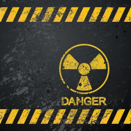 Nuclear Warning Signs Vector