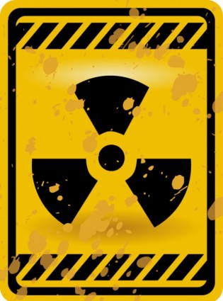 вектор ядерной предупреждающие знаки
