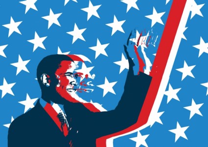 Obama grunge véc tơ
