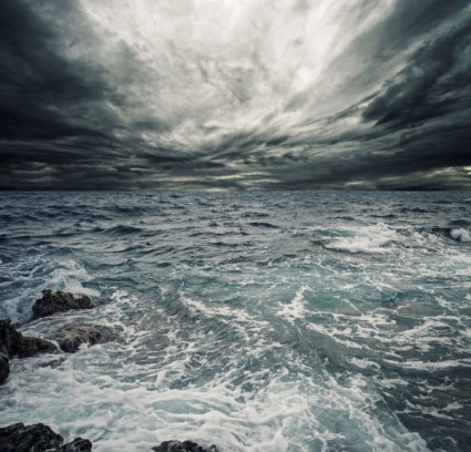 海洋風暴高清圖片