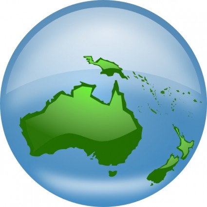 ClipArt globo di Oceania