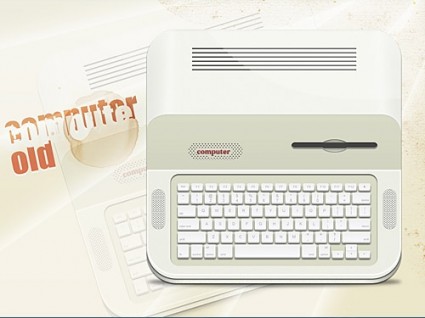Old Computer Psd Free