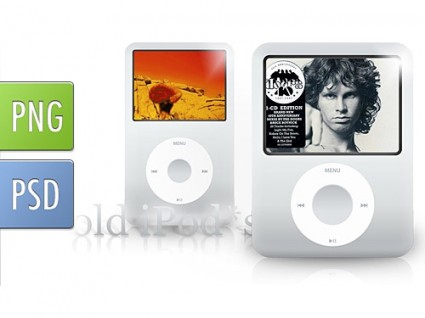 Old Generation Classic Ipods Psd