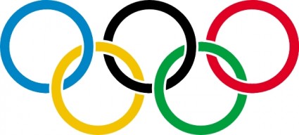 奥运五环的剪贴画