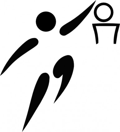 Olimpiady sportowe koszykówka piktogram clipart