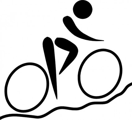 Esportes Olímpicos ciclismo mountain bike pictograma clip-art
