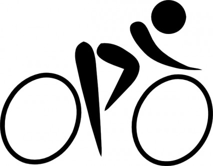 Olympischer Sport Radfahren Straße Piktogramme ClipArts