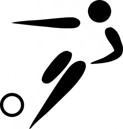 Olahraga Olimpiade sepak bola pictogram clip art