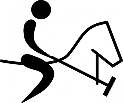 Sport olimpijski polo piktogram clipart