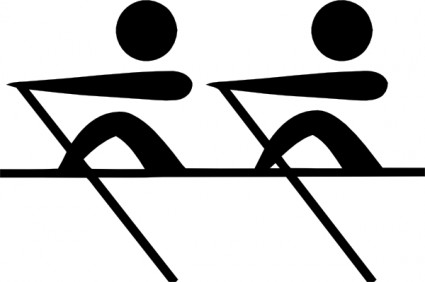 奥林匹克运动划船象形图剪贴画