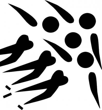 Sport olimpijski łyżwiarstwie krótki utwór piktogram clipart