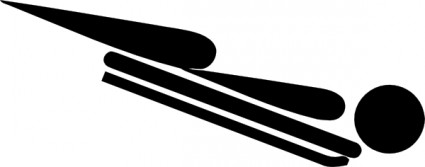 Olympischer Sport Skelett Piktogramme ClipArts