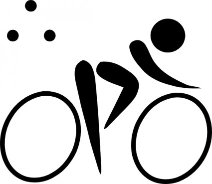 Olympic Sport triathlon piktogram clipart
