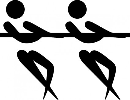 Olympischer Sport Tauziehen Piktogramme ClipArts