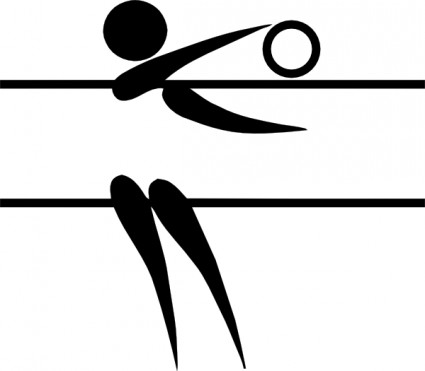 Olympischer Sport Volleyball indoor Piktogramme ClipArts