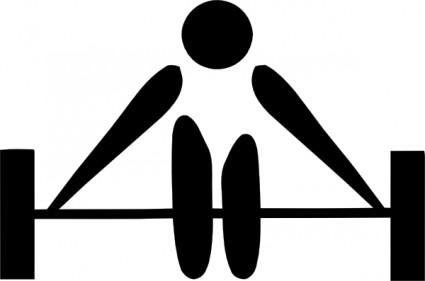 Olympischen Sportarten Gewichtheben Piktogramme ClipArts