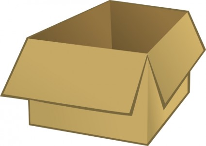 clip art de caja abierta