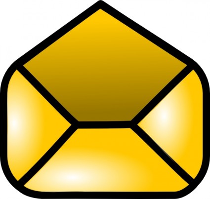 image clipart icône enveloppe ouverte