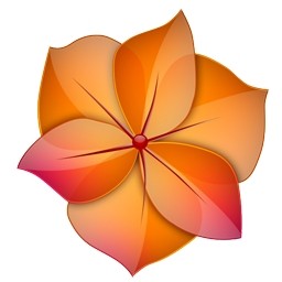 flor de naranja y roja