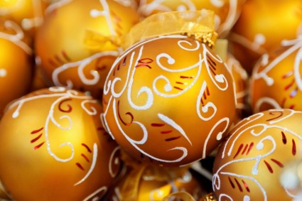 palle di Natale arancione