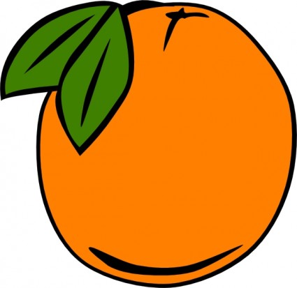 橙色的剪貼畫