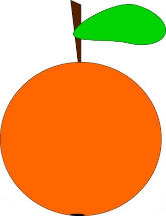 橙色的剪貼畫