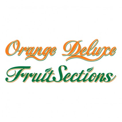 sekcje pomarańczowy owoc typu deluxe