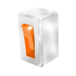 Orange elektrische Schalter