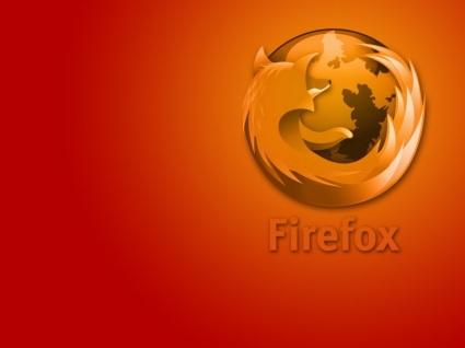オレンジ色の firefox の壁紙 firefox コンピューター
