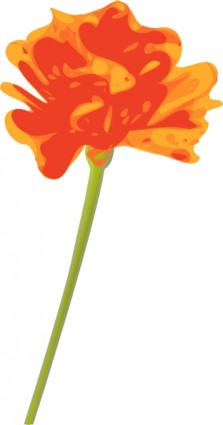 orangefarbene Blume-ClipArt