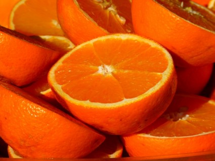 オレンジ色の果物のビタミン