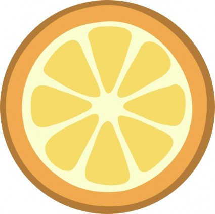 clip art de pulpa de naranja