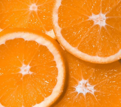 Orange Reihe von hoch-Bild