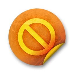 emblemas adesivo laranja