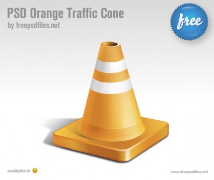 Orange Traffic Conepsd Layered