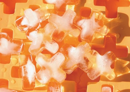 Orange Xshaped Ice Highdefinition Picture