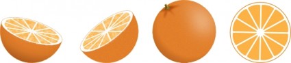 オレンジをクリップアートします。