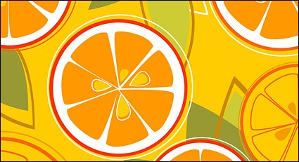 Orangen-Kombination des Vektors
