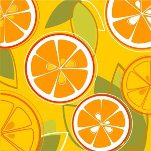 naranjas combinan vector fondo