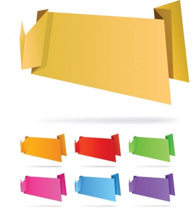 Origami trang trí đồ họa véc tơ