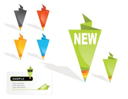 vector ventas de etiqueta de origami